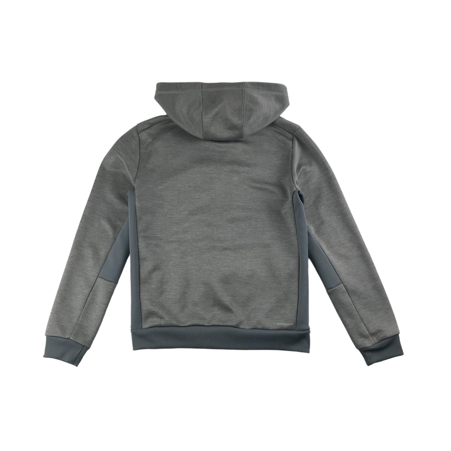 Adidas Hoodie Age 10-12 Grey Sporty Full Zipper