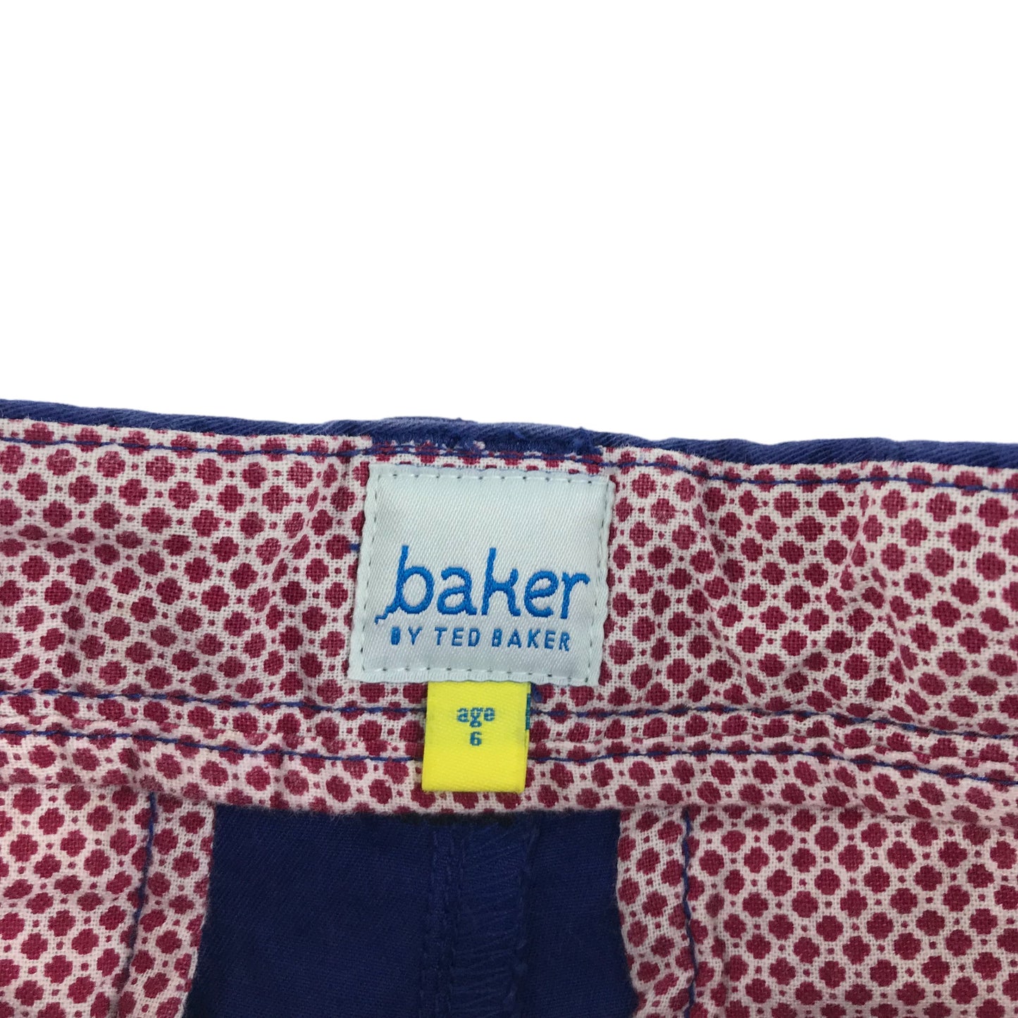 Ted Baker Trousers Age 6 Royal Blue Chino Style