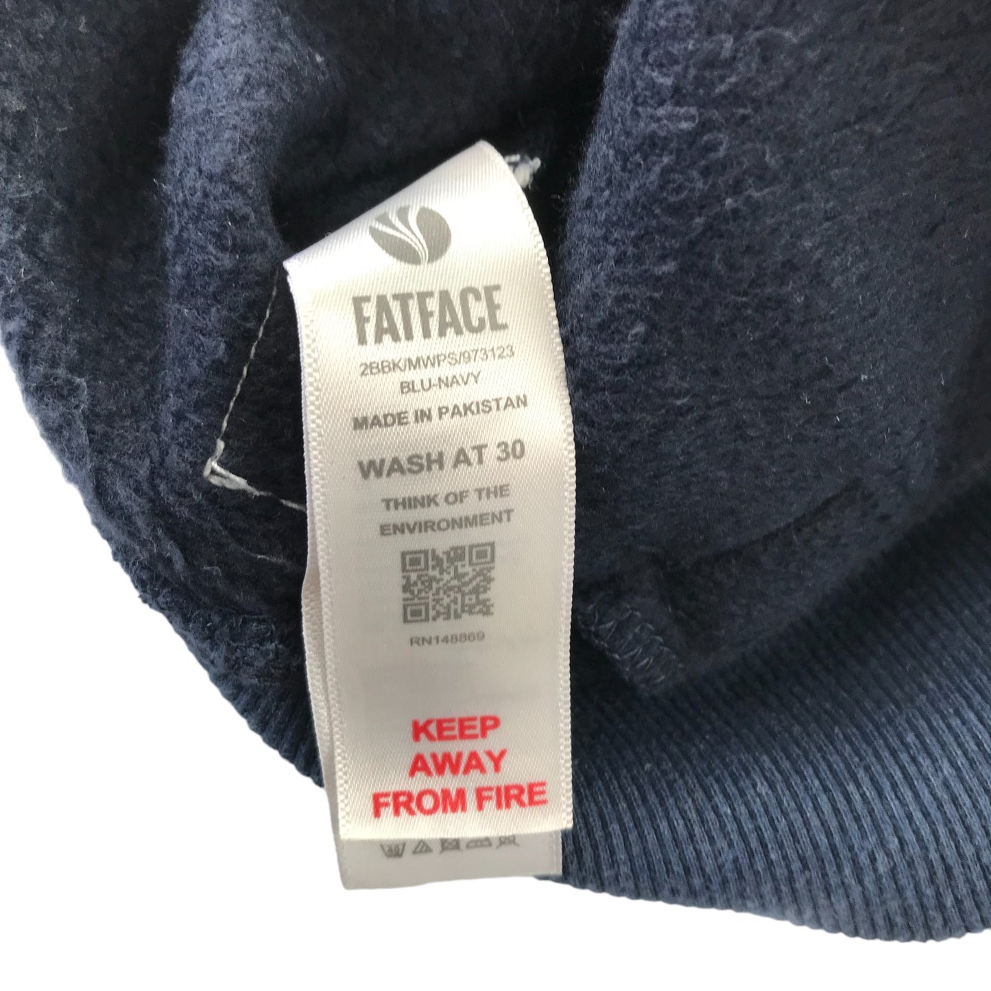 Fatface hoodie 10-11 years navy wind surfing graphic