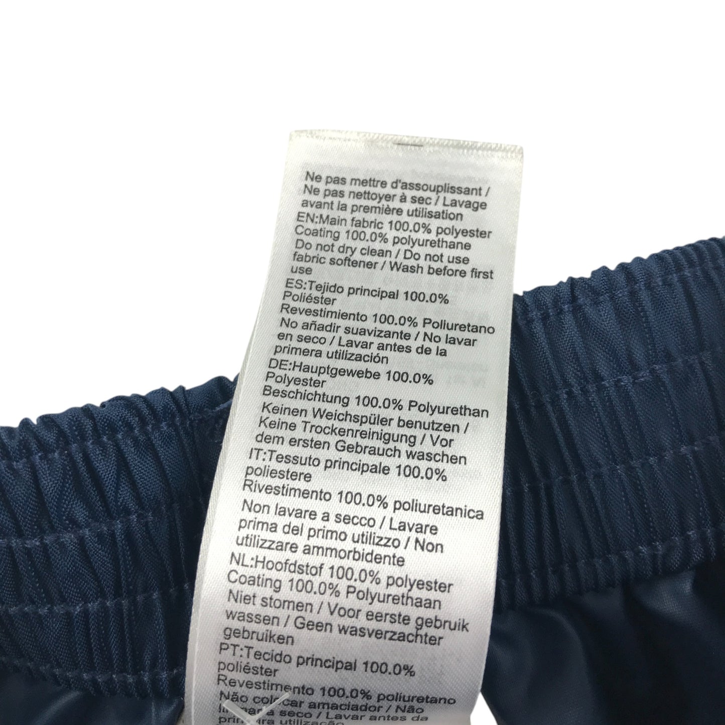 Decathlon waterproof trouser 5-6 years navy thin lightweight