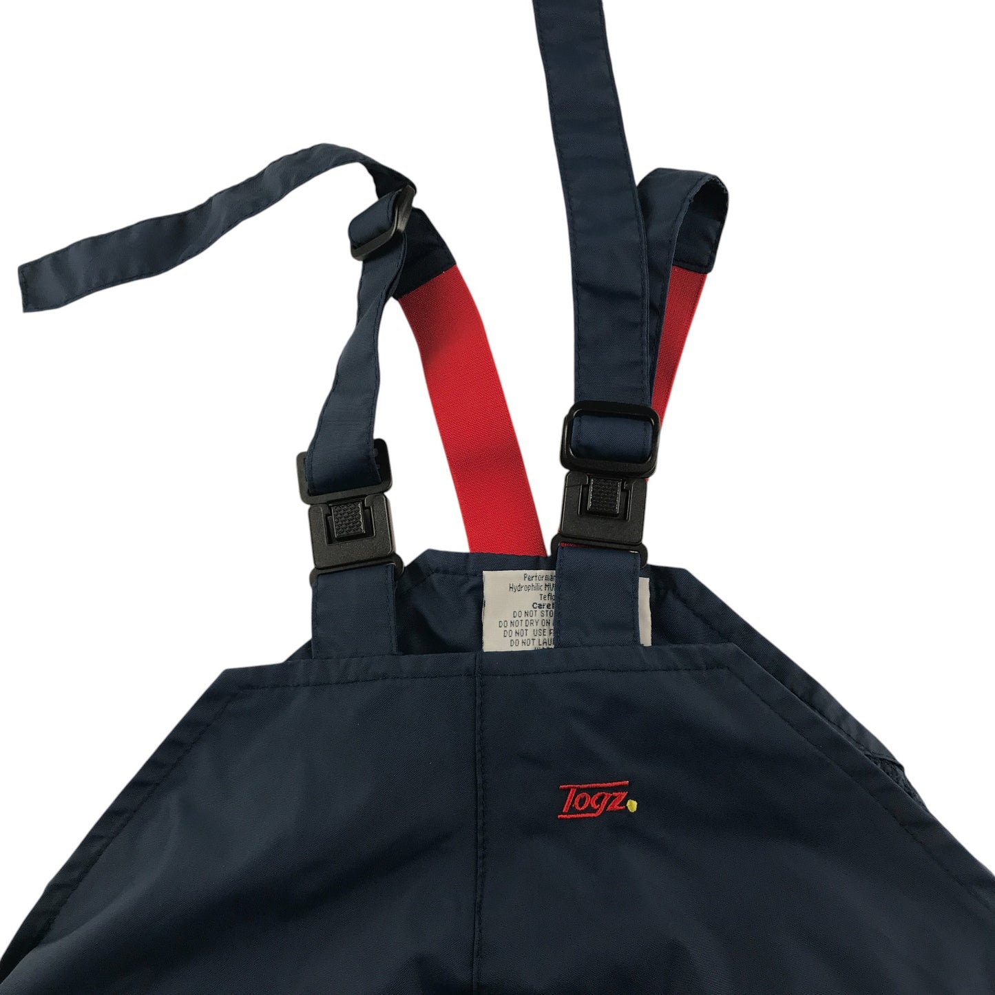 Togz Outdoor Overalls 5-6 years navy plain cargo pocket and embroidered logo