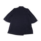 Tara Jarmon Coat Size 38 Navy 3/4 Wide Sleeves Wool-mix