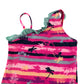 Big Chill swimsuit 10-12 years pink stripy graphic print one-piece cossie