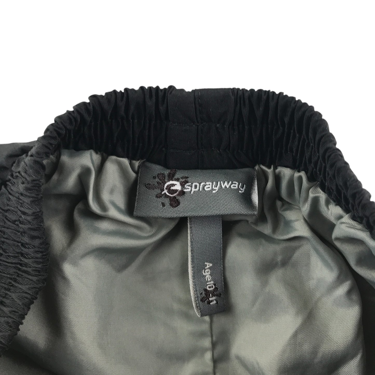 Sprayway waterproof trouser 10-11 years black lightweight lining