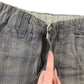 H&M Shorts Age 5 Brown and Grey Adjustable Waist Checked Pattern Cotton