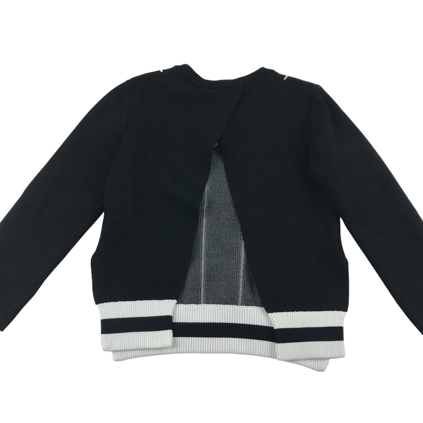 DKNY Jumper Age 7  Black and White Stripy Light Sweater