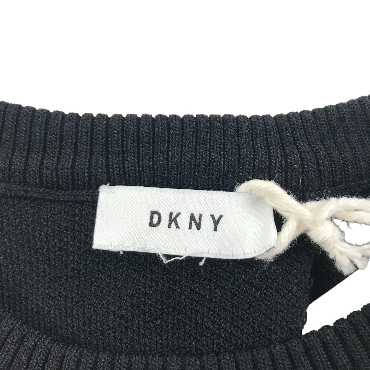 DKNY Jumper Age 7  Black and White Stripy Light Sweater