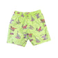 Primark 6-7 years neon green swim trunks surfing dinosaurs polyester