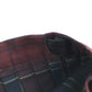 Burgundy and Navy Tartan School Skirt Adjustable Waistband