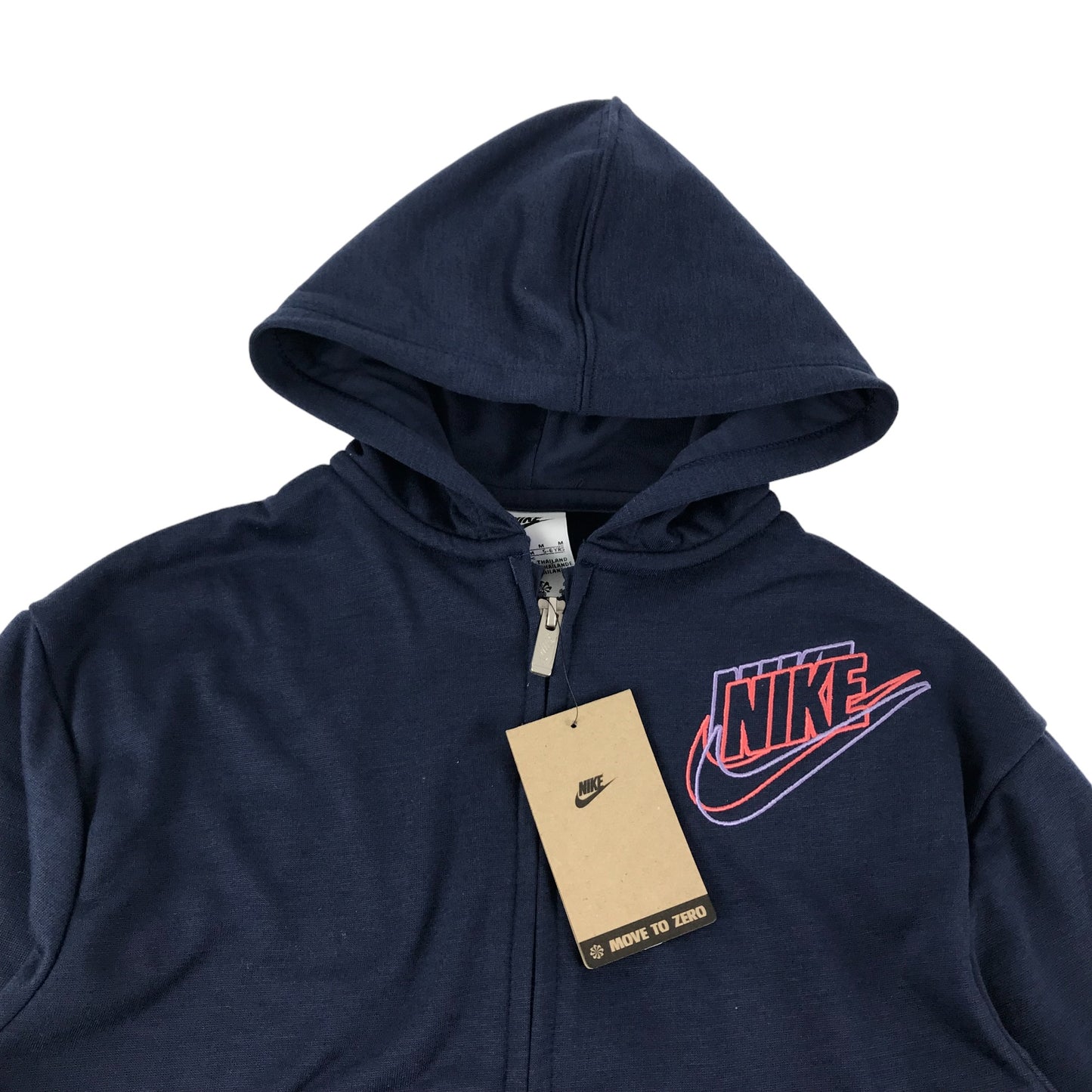 Nike Hoodie Age 5-6 Navy Wide Fit Full Zipper