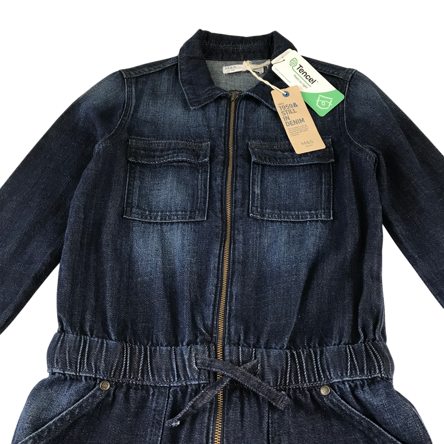 M&S 11-12 years blue jumpsuit
