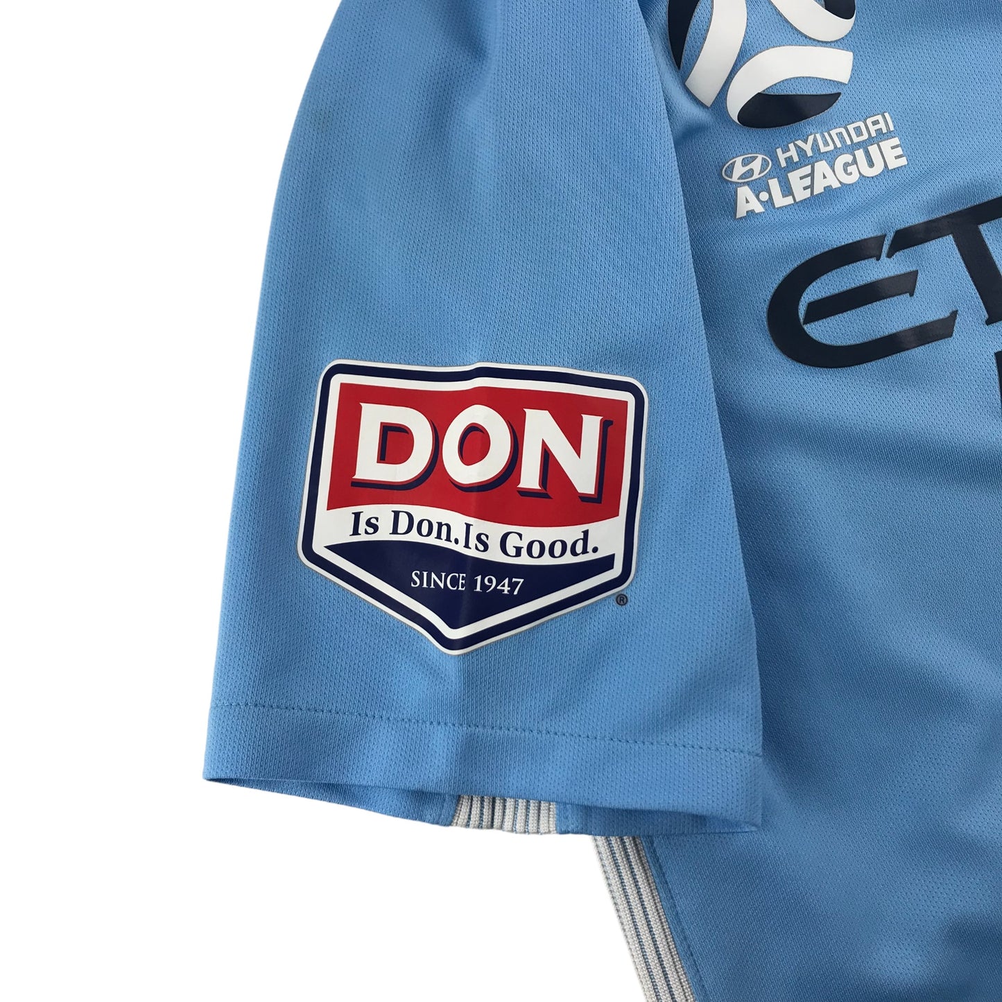 Nike Melbourne City FC 18/19 Home Football Top Size M Light Blue Short Sleeve