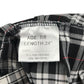 Black and White Tartan V-neck School Bib Style Pinafore