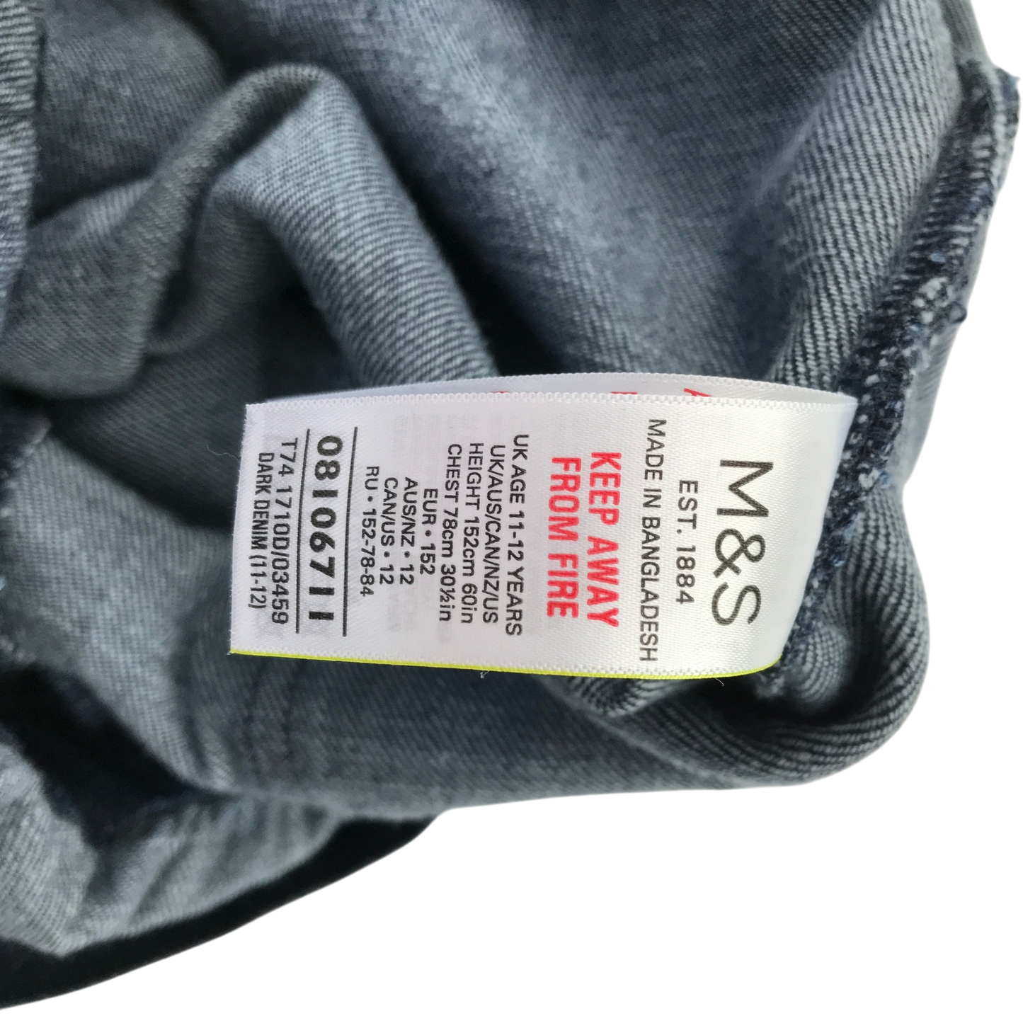 M&S 11-12 years blue jumpsuit