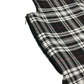 Black and White Tartan V-neck School Bib Style Pinafore