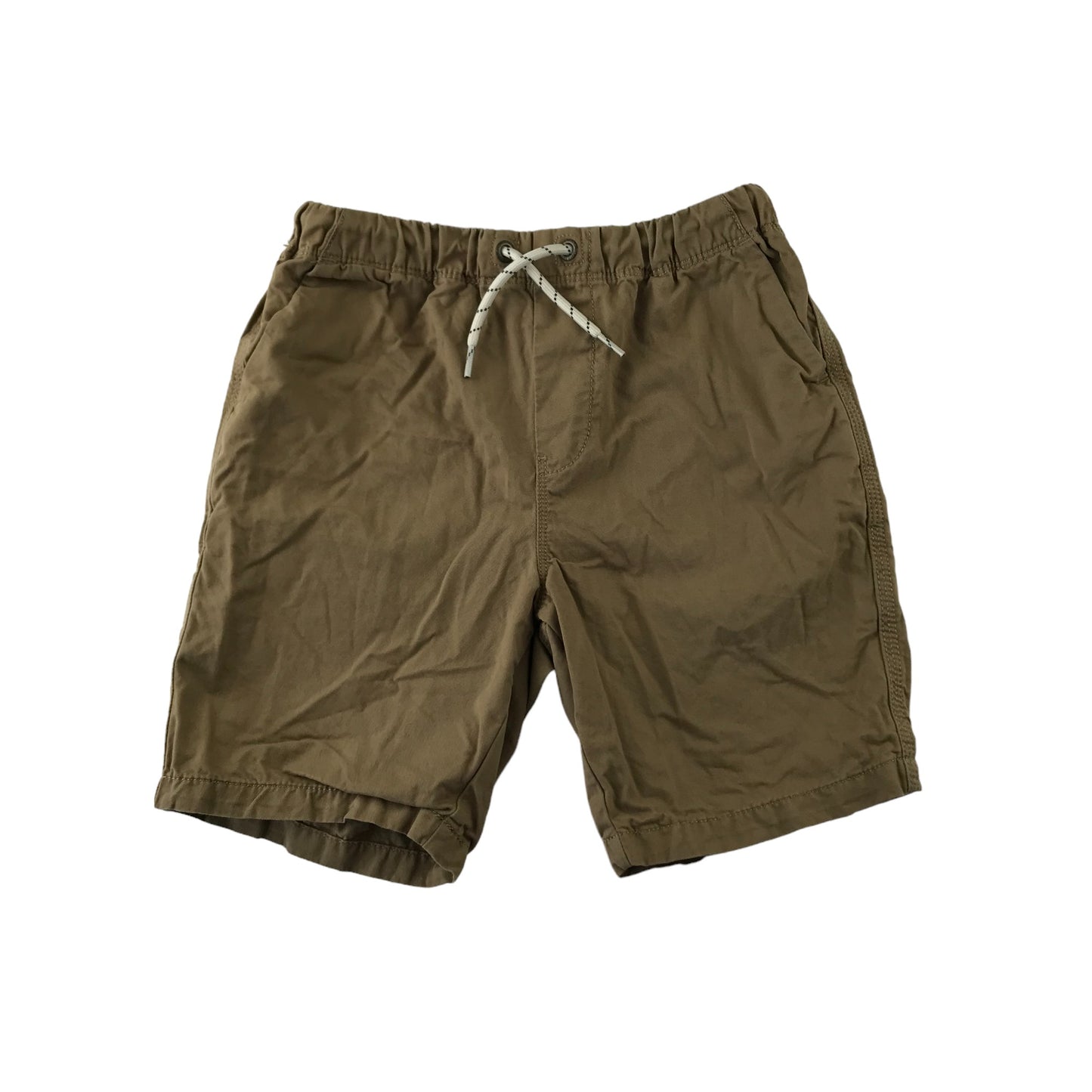 Next Shorts Age 9 Beige Plain Pull Up Cotton