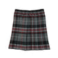 Grey black and Red Tartan School Skirt Elasticated Waist