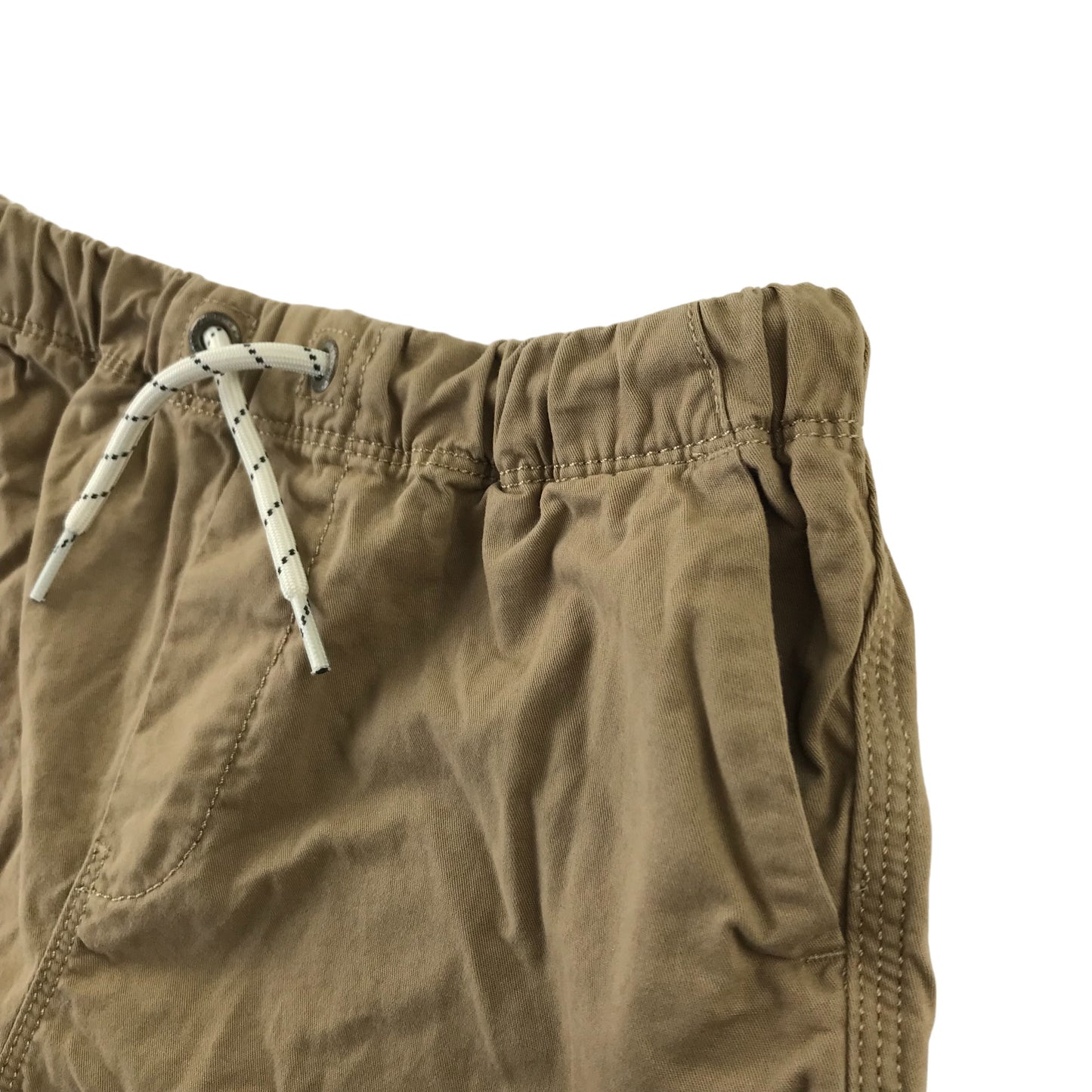 Next Shorts Age 9 Beige Plain Pull Up Cotton