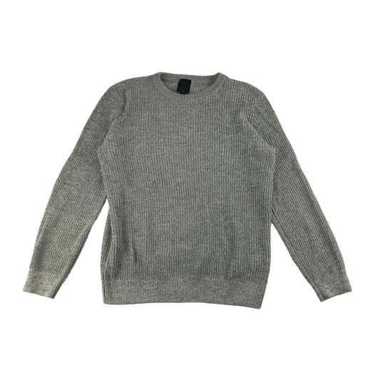 H&M Jumper Men's Size M Grey Plain Knit