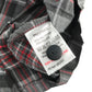 Grey and Red Tartan Bib School Bib Style Pinafore