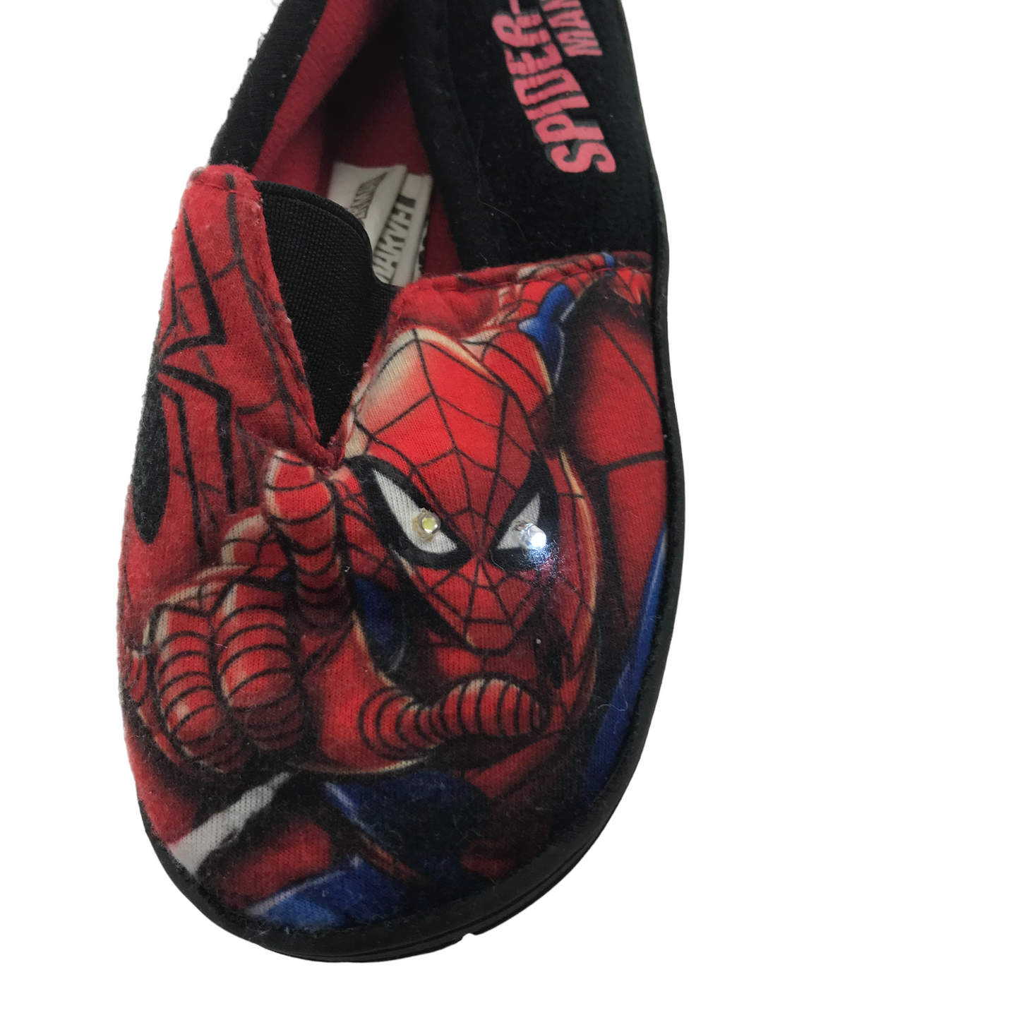 Red Spiderman Slippers Shoe Size 10 jr