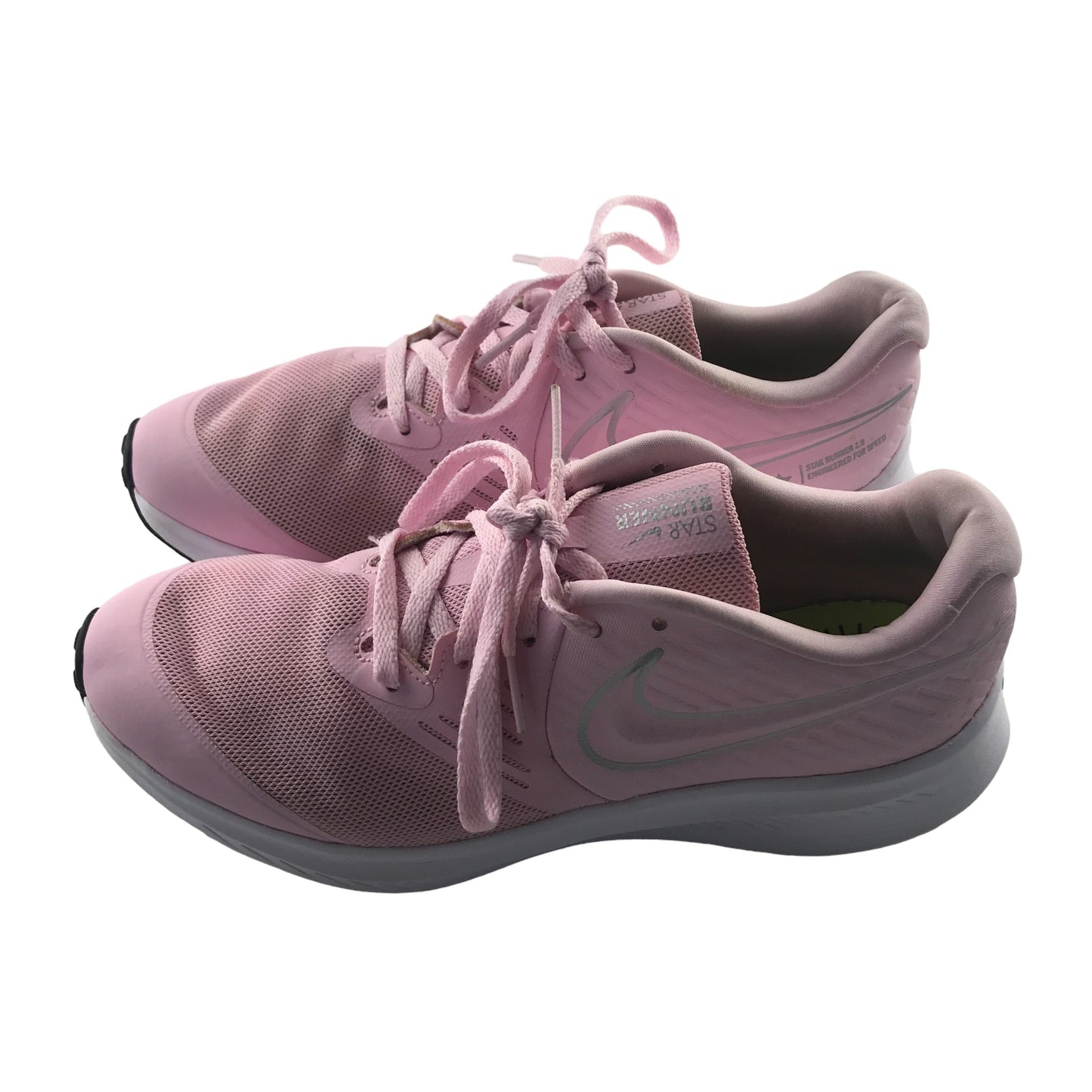 Nike Star Runner Trainers shoe size 6 light pink with laces