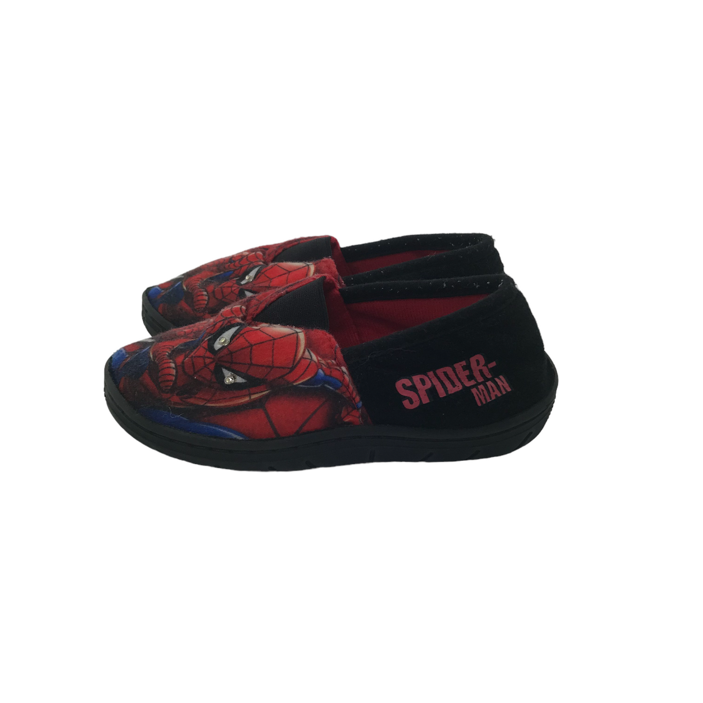 Red Spiderman Slippers Shoe Size 10 jr