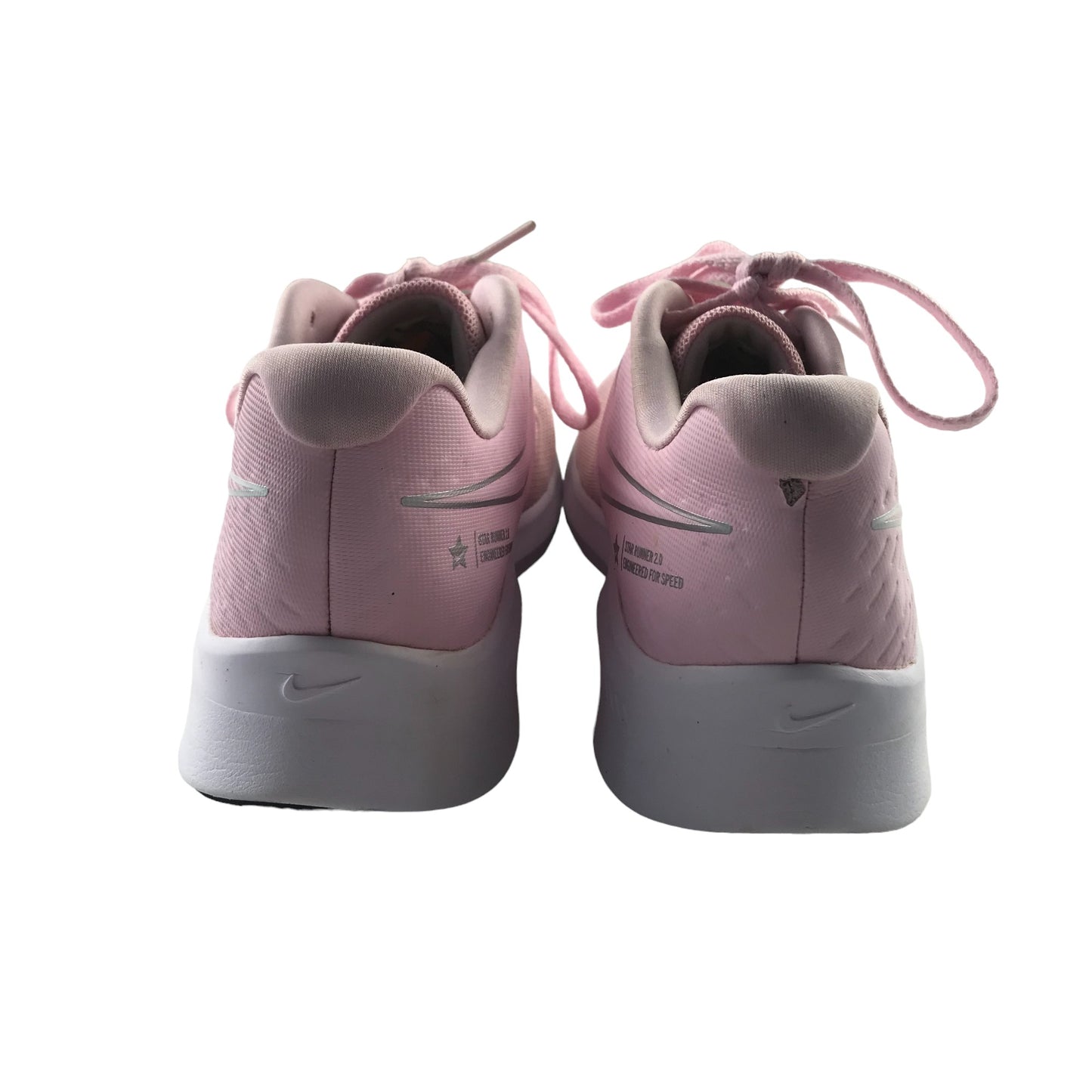 Nike Star Runner Trainers shoe size 6 light pink with laces