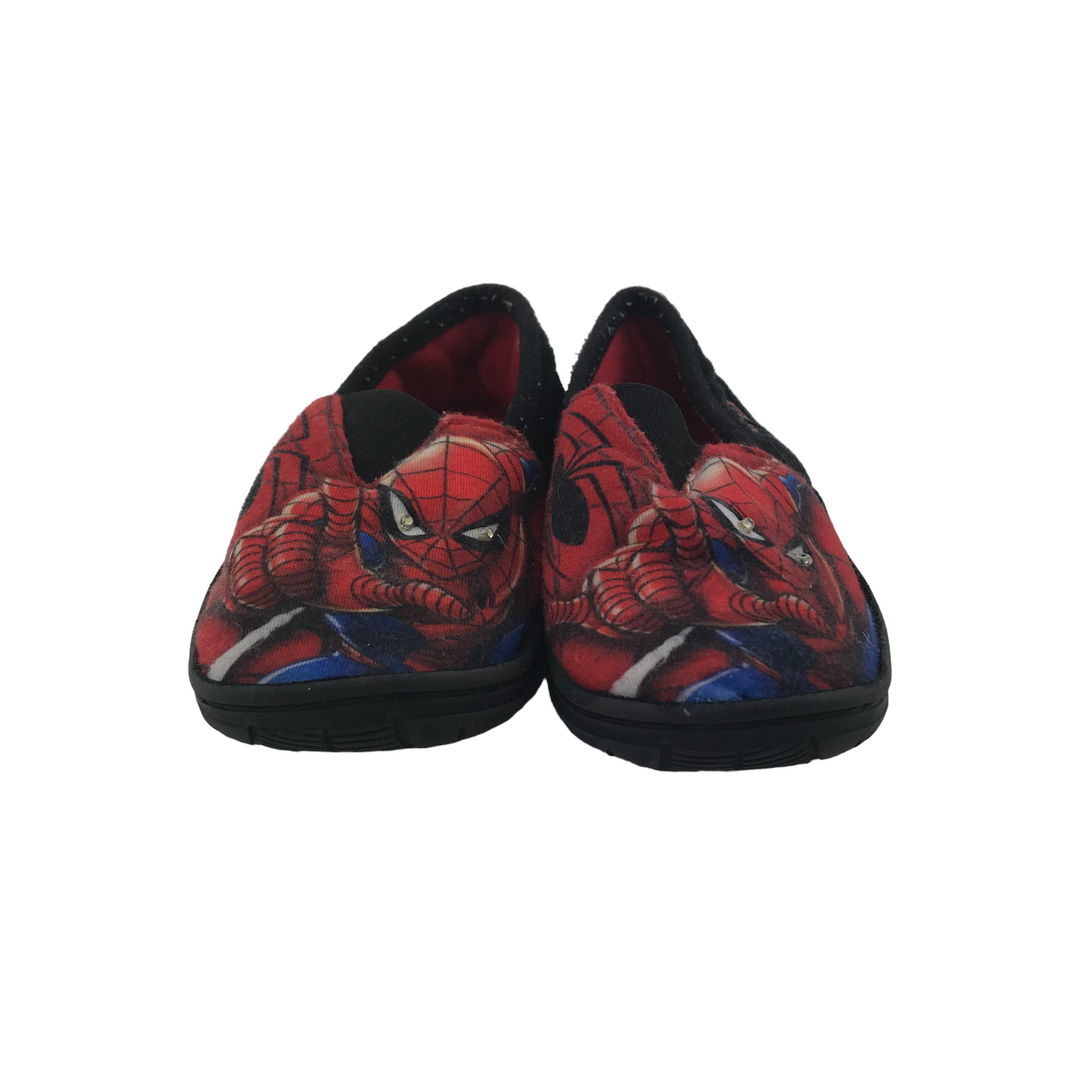 Red Spiderman Slippers Shoe Size 10 jr