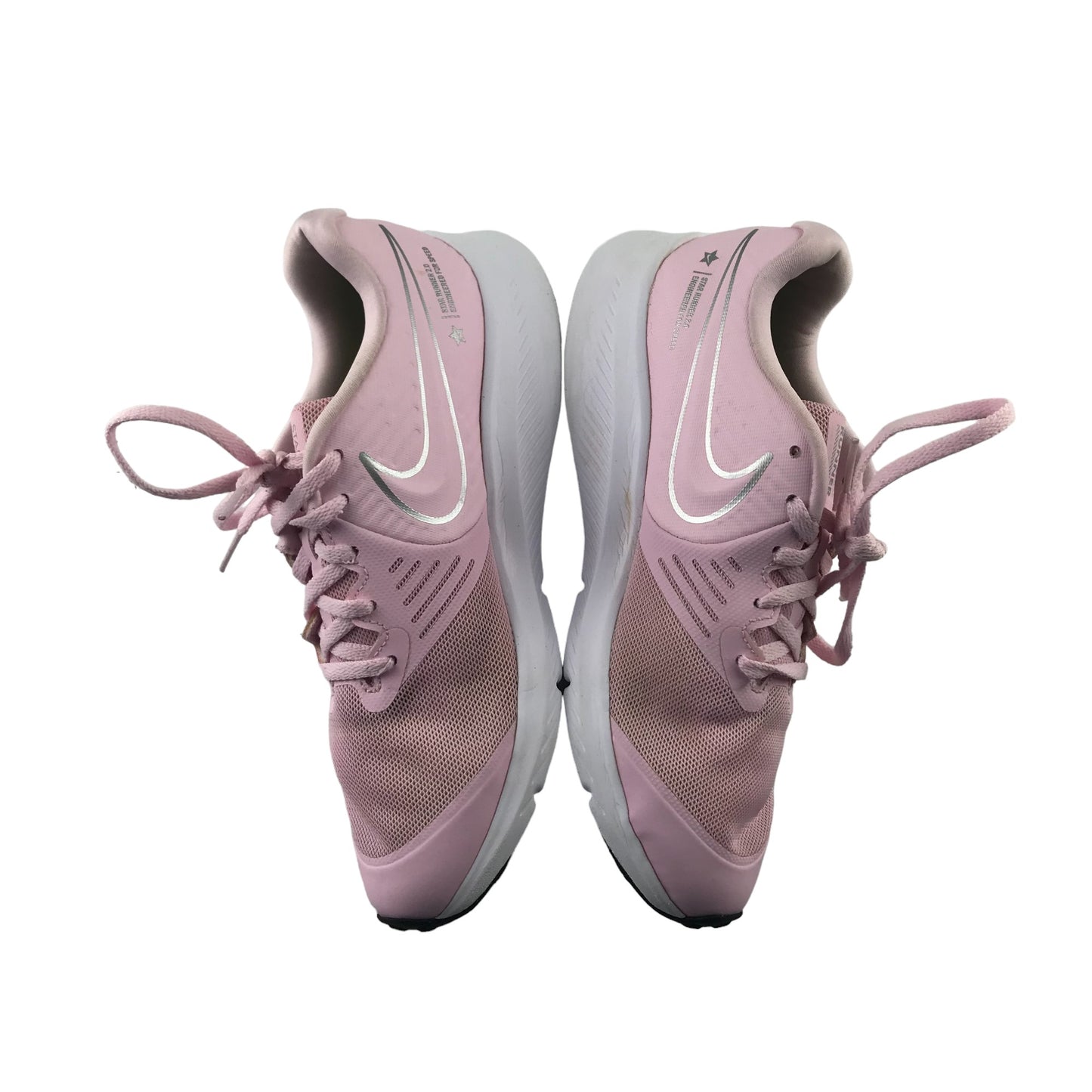 Nike Star Runner Trainers shoe size 6 light pink with laces