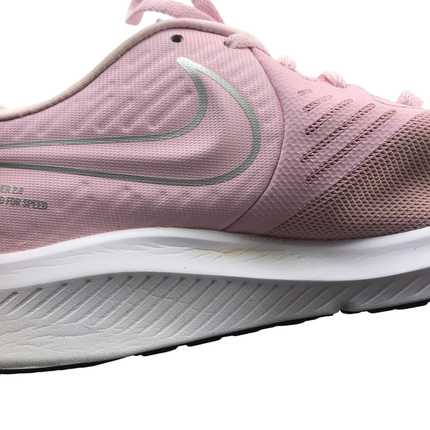 Nike Star Runner Trainers shoe size 6 light pink with laces