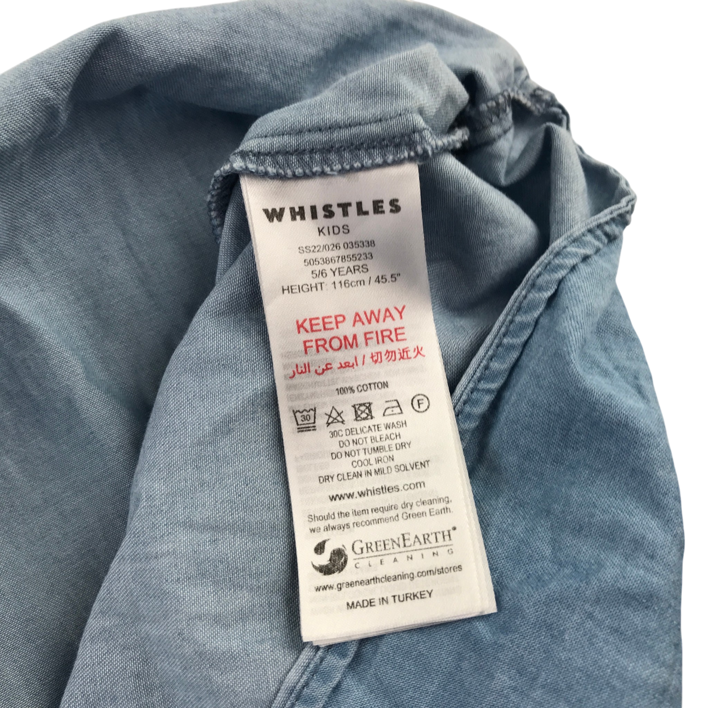 Preloved Whistles top for kids