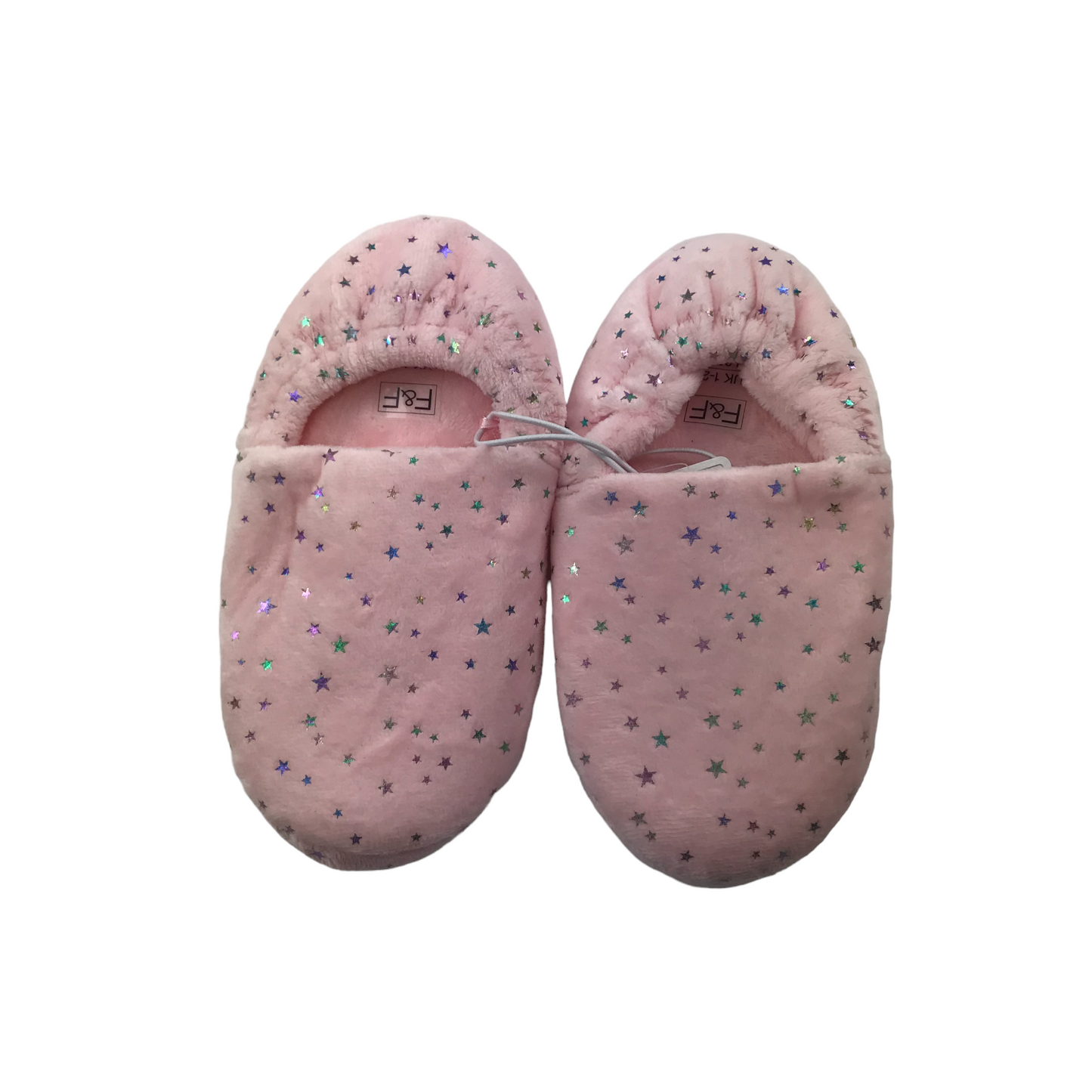 F&F Pink Starry Slippers Shoe Size 1