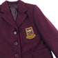 Castleton Primary School burgundy Blazer Girl Style wool-mix