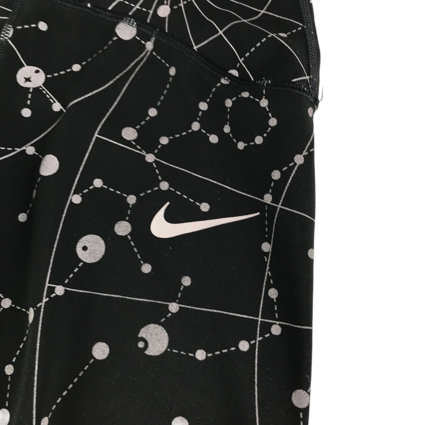Nike Sport Leggings Size Adult XS Black Celestial Pattern