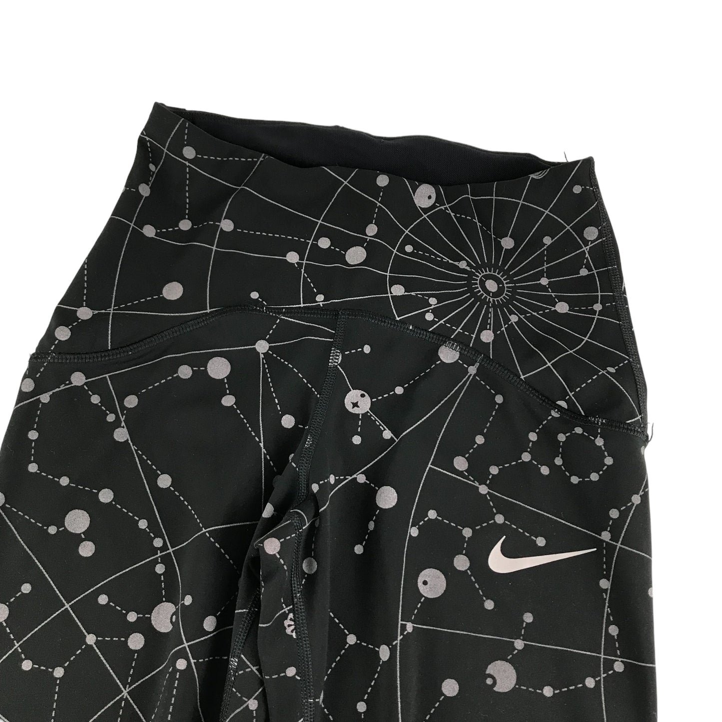 Nike Sport Leggings Size Adult XS Black Celestial Pattern