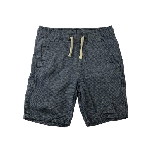 H&M Shorts Age 9 Grey Horizontal Pattern Pull Up