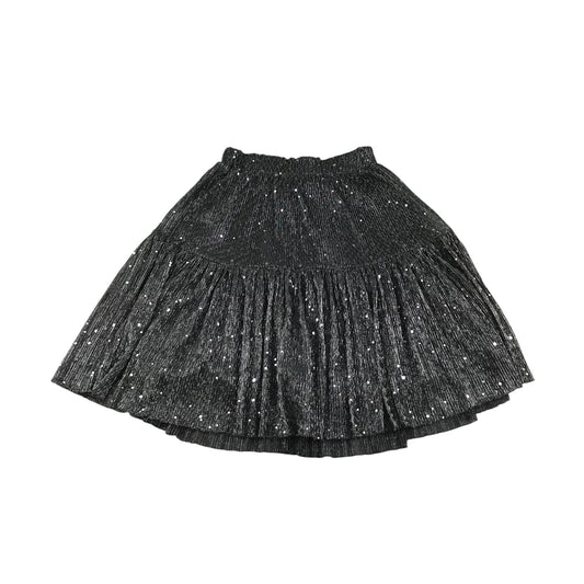 Next skirt 6-7 years silver glittery mesh layered