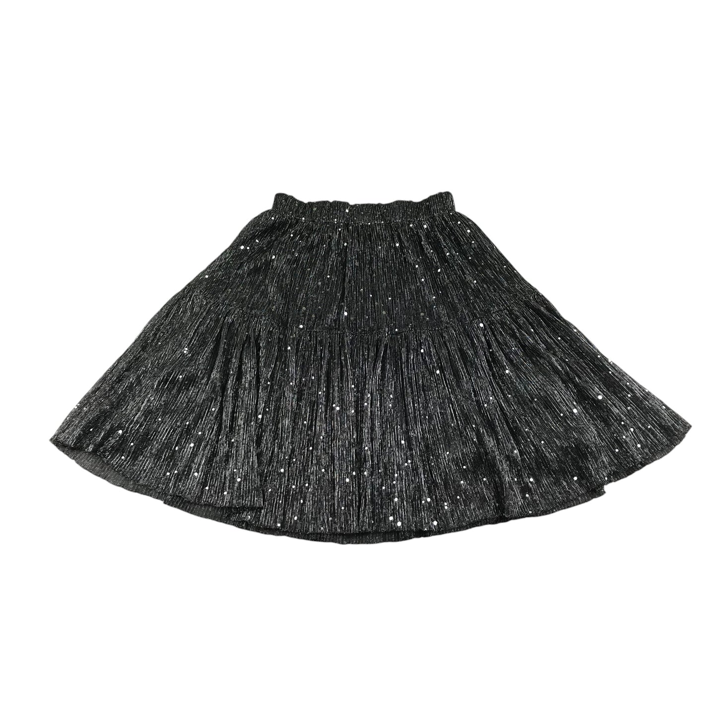 Next skirt 6-7 years silver glittery mesh layered