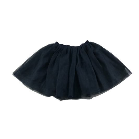 H&M skirt 5-6 years navy blue mesh layered sparkly