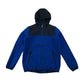 Jack Wolfskin jacket 11-12 years blue and grey waterproof hard shell warm fleece lining