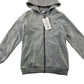 Very hoodie 6-7 years light grey plain with dinosaur embroidered
