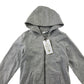 Very hoodie 6-7 years light grey plain with dinosaur embroidered