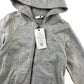 Very hoodie 6-7 years light grey plain with dinosaur embroidered