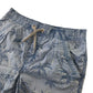Tu Shorts Age 10 Blue Palm Tree Print Pull Up Cotton