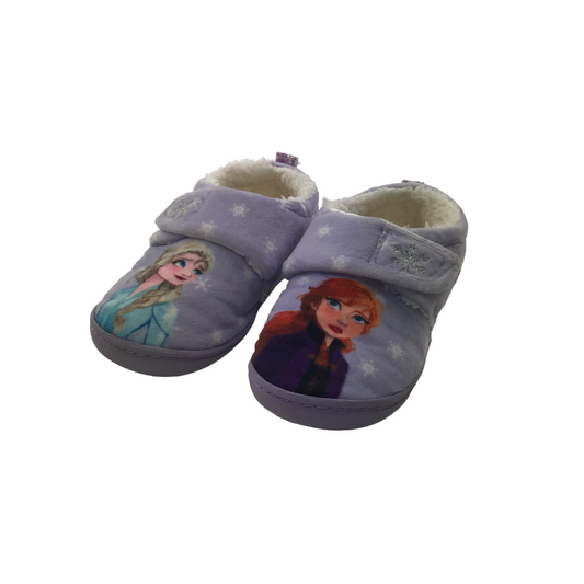 Next Violet Snowflake Frozen Slippers Shoe Size 10 jr