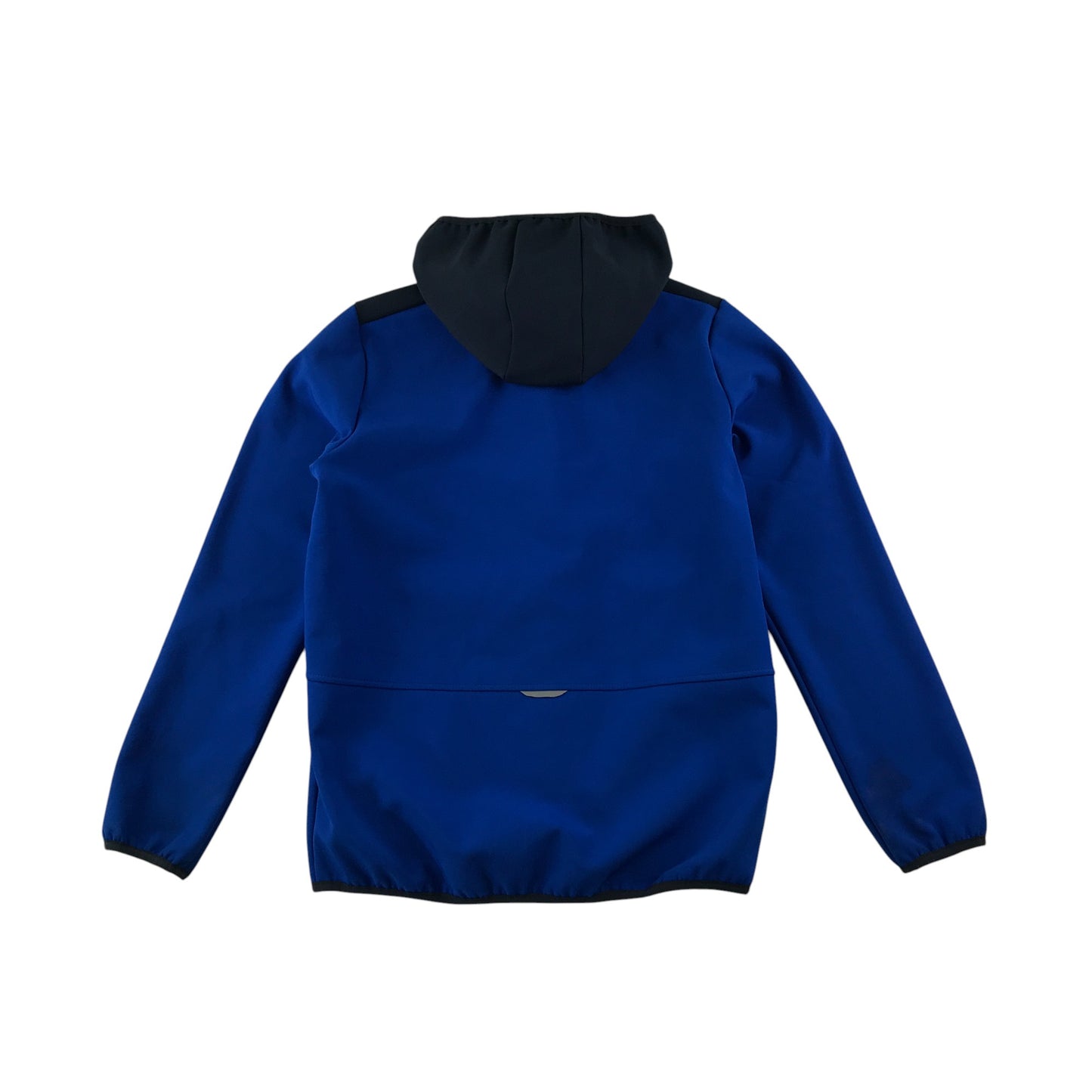Jack Wolfskin jacket 11-12 years blue and grey waterproof hard shell warm fleece lining
