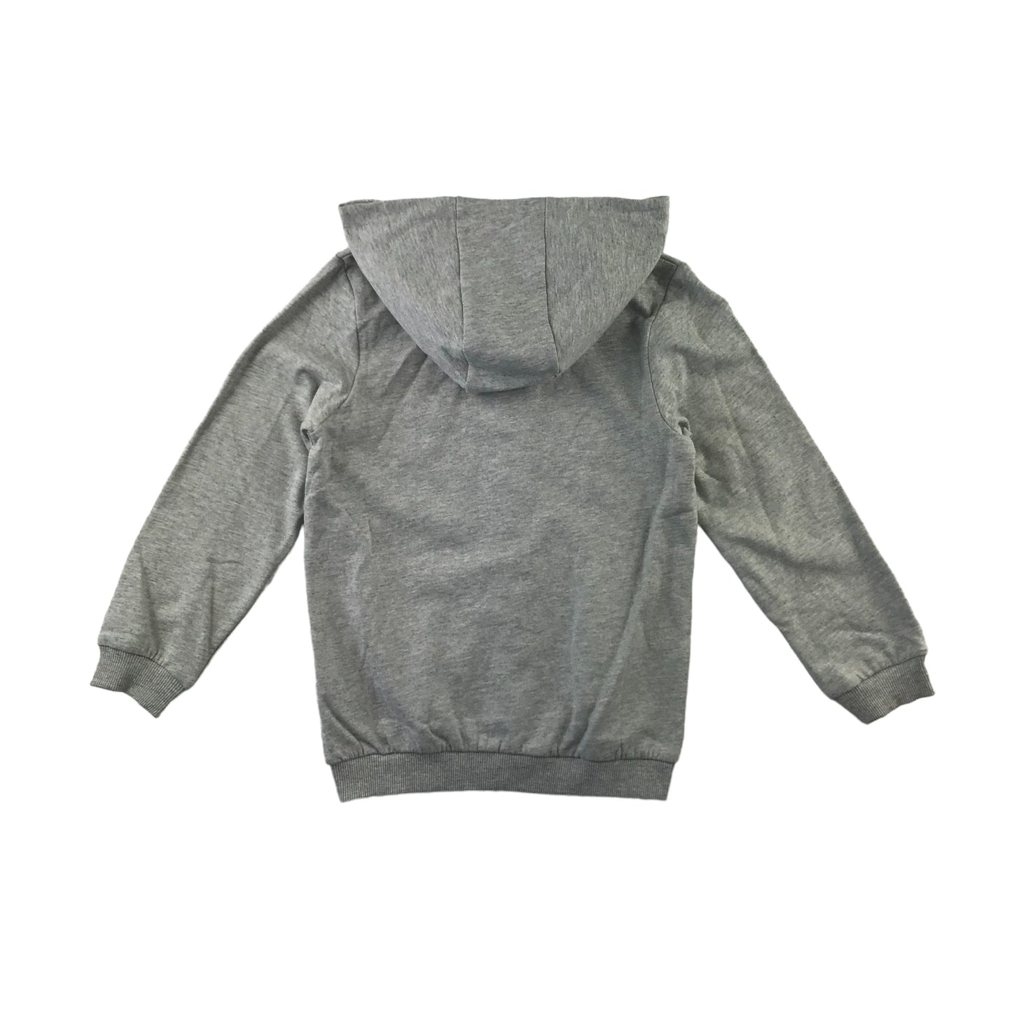 Very hoodie 6-7 years light grey plain with dinosaur embroidered