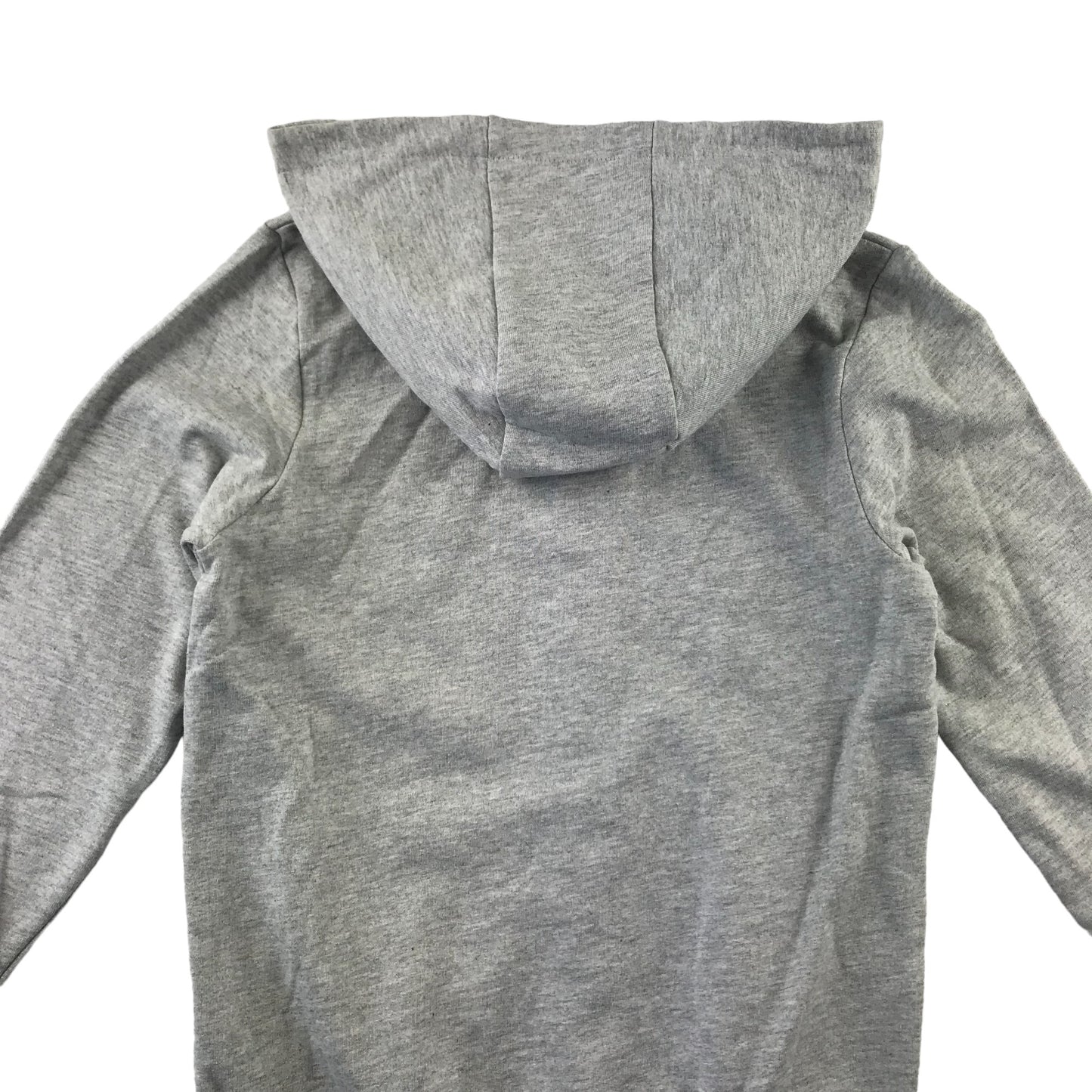 Very hoodie 6-7 years light grey plain with dinosaur embroidered