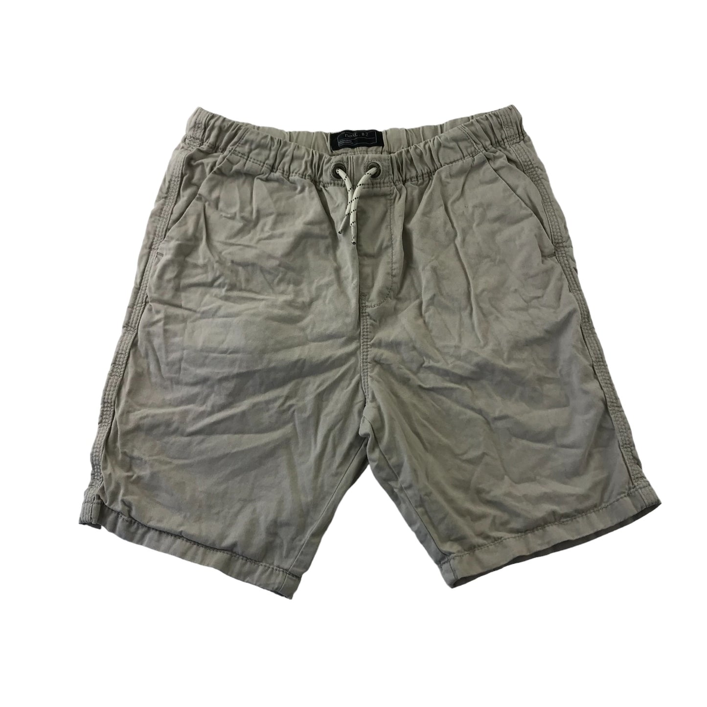 Next Shorts Age 11 Beige Plain Pull Up